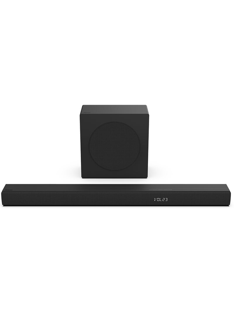 Hisense - 3.1 Channel Soundbar With 6.5-inch Wireless Subwoofer,Ezplay,Tv Mode, 3 Full-Range Speakers, 2 Tweeters, 480W Max Audio Power, 5.3 Wireless Bluetooth, Powered By DTS Virtual:X HS3100 Black - Image 1