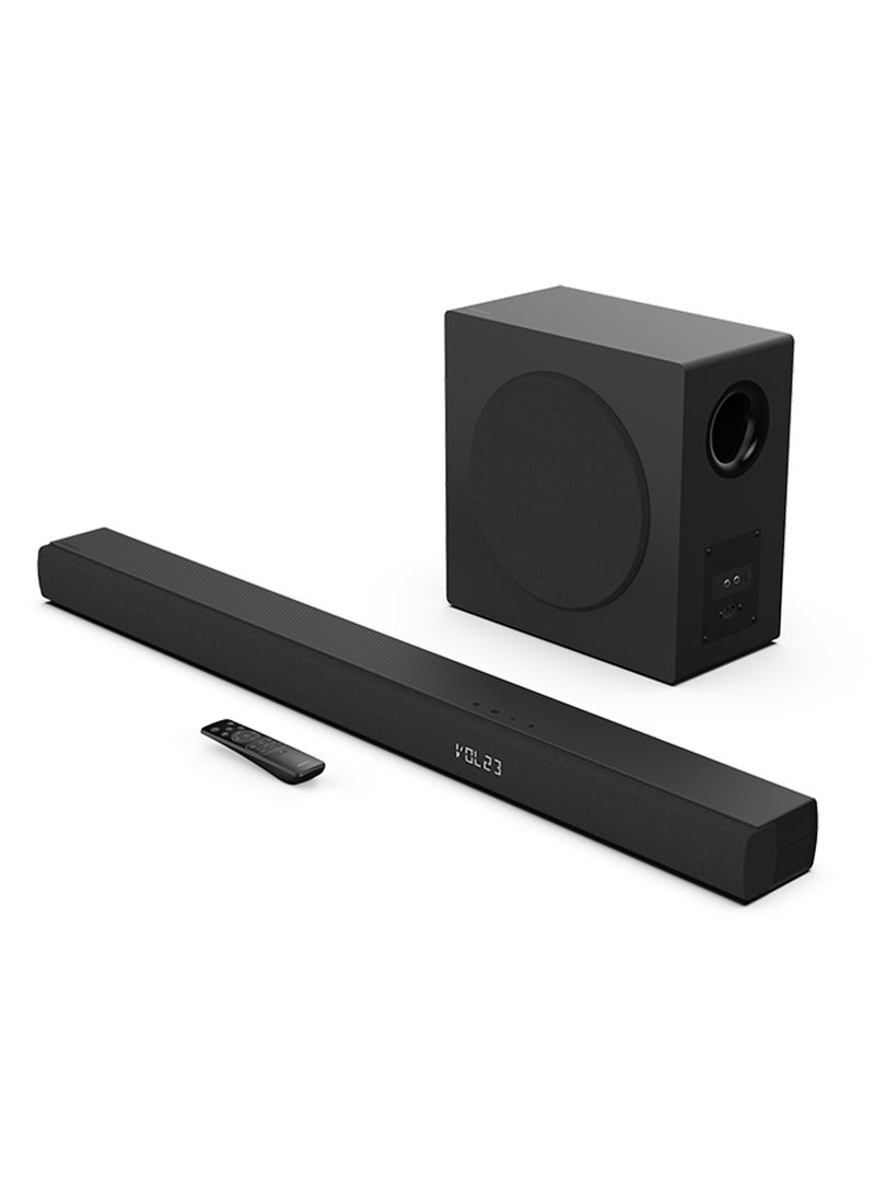 Hisense - 3.1 Channel Soundbar With 6.5-inch Wireless Subwoofer,Ezplay,Tv Mode, 3 Full-Range Speakers, 2 Tweeters, 480W Max Audio Power, 5.3 Wireless Bluetooth, Powered By DTS Virtual:X HS3100 Black - Image 1
