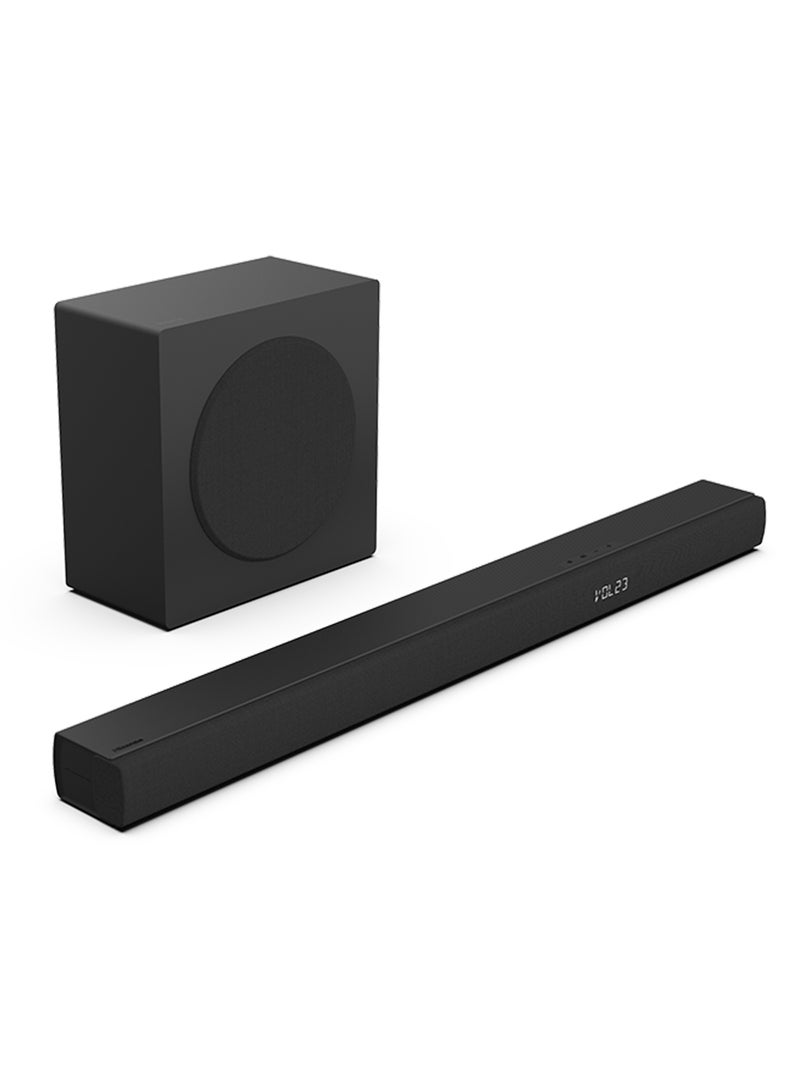 Hisense - 3.1 Channel Soundbar With 6.5-inch Wireless Subwoofer,Ezplay,Tv Mode, 3 Full-Range Speakers, 2 Tweeters, 480W Max Audio Power, 5.3 Wireless Bluetooth, Powered By DTS Virtual:X HS3100 Black - Image 1