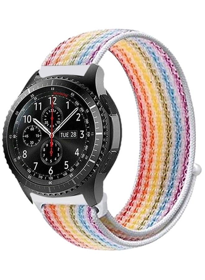 MARGOUN 22mm Nylon Strap,Compatible with Huawei GT/Huawei GT2 (46mm) /Huawei GT2 Pro/Samsung Galaxy Watch (46mm) and Galaxy Watch 3 (45mm) Sport Wristband Strap Multicolor - Image 1