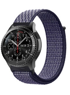 MARGOUN 22mm Nylon Strap,Compatible with Huawei GT/Huawei GT2 (46mm) /Huawei GT2 Pro/Samsung Galaxy Watch (46mm) and Galaxy Watch 3 (45mm) Sport Wristband Strap Dark Blue2  - Image 1
