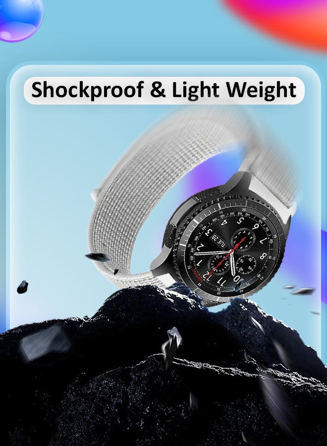 مارجون حزام نايلون 22 مم، متوافق مع هواوي GT / هواوي GT2 (46 مم) / هواوي GT2 برو / سامسونج جالكسي ووتش (46 مم) و جالكسي ووتش 3 (45 مم) حزام رياضي للمعصم - Image 3