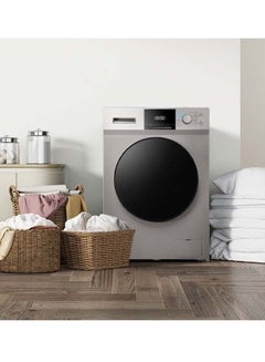 SREEN Front-Loading Washing Machine - 10 KG - Automatic - with Dryer SRWM-10K-D7K-FAS Silver  - Image 4
