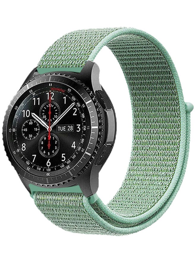 MARGOUN 22mm Nylon Strap,Compatible with Huawei GT/Huawei GT2 (46mm) /Huawei GT2 Pro/Samsung Galaxy Watch (46mm) and Galaxy Watch 3 (45mm) Sport Wristband Strap Aquamarine - Image 1