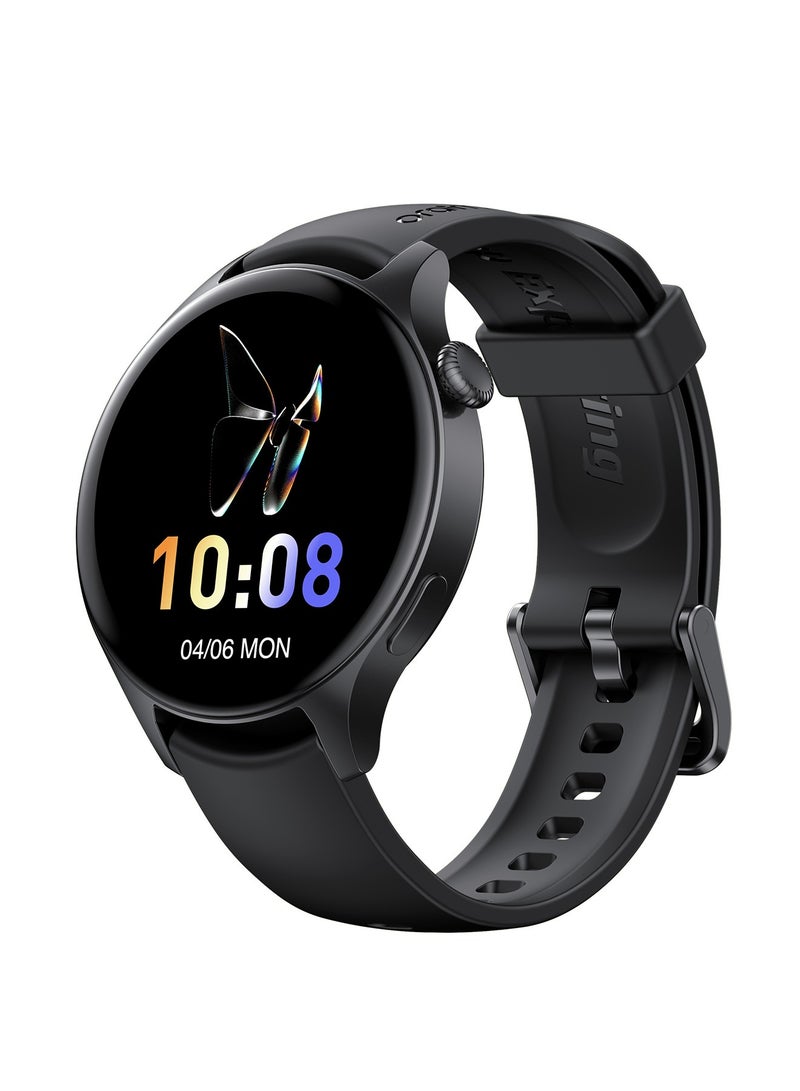 Oraimo - Watch ER 1.43" AMOLED Display Bluetooth Calling Smart Watch,600 NITS Brightness, Built-in Music Player,100+ Sports Modes &Health Monitor Black - Image 1