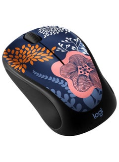 Logitech Design Collection Limited Edition Wireless 3-button Ambidextrous Mouse with Colorful Designs - Forest Floral Multicolour  - Image 1