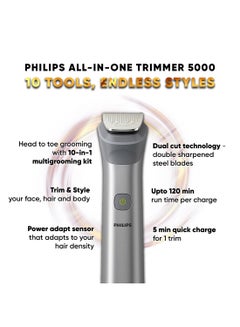 Philips Shaver Series 5000 All-in-One Electric Trimmer For Men  - Image 2