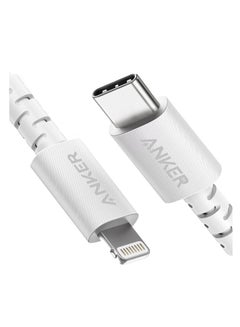 كابل Anker PowerLine Select+ USB-C إلى Lightning، (كابل بطول 3 أقدام / 0.9 متر) معتمد من MFi، كابل شحن سريع من النايلون لهاتف iPhone 14 14 Pro 13 12 11 X XS XR 8 Plus (الشاحن غير متضمن) - pnsku/N70099691V/45/_/1723186926/2f5c4b88-9ade-437a-b4bf-fe638a05475c