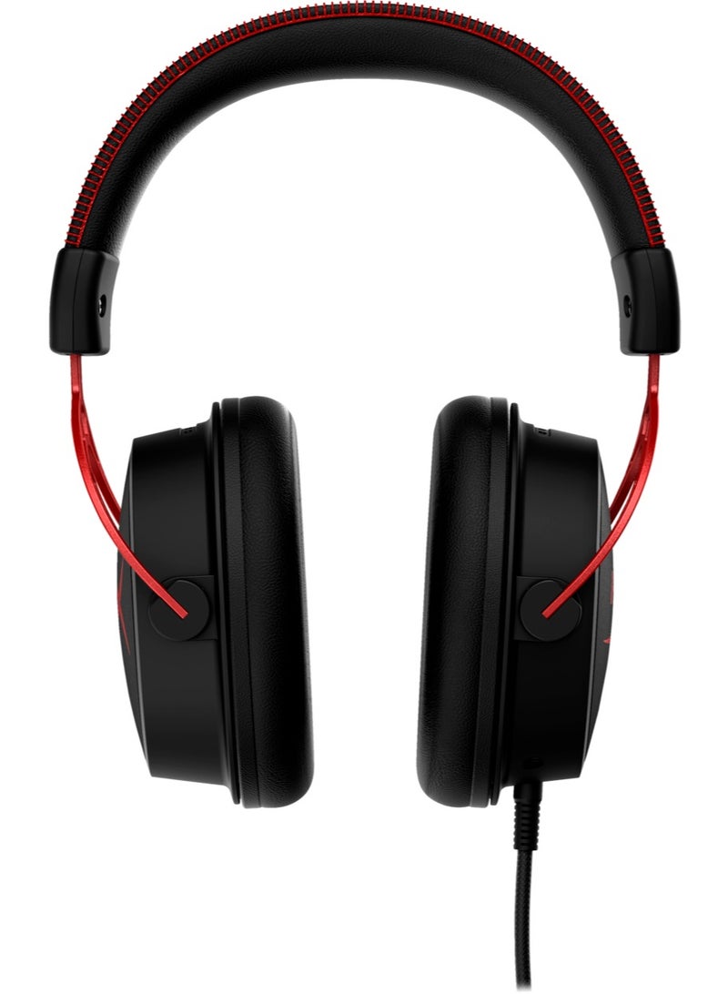 HYPERX Cloud Alpha - Gaming Headset +QuadCast - USB Microphone - Red Lighting black-red  - Image 4