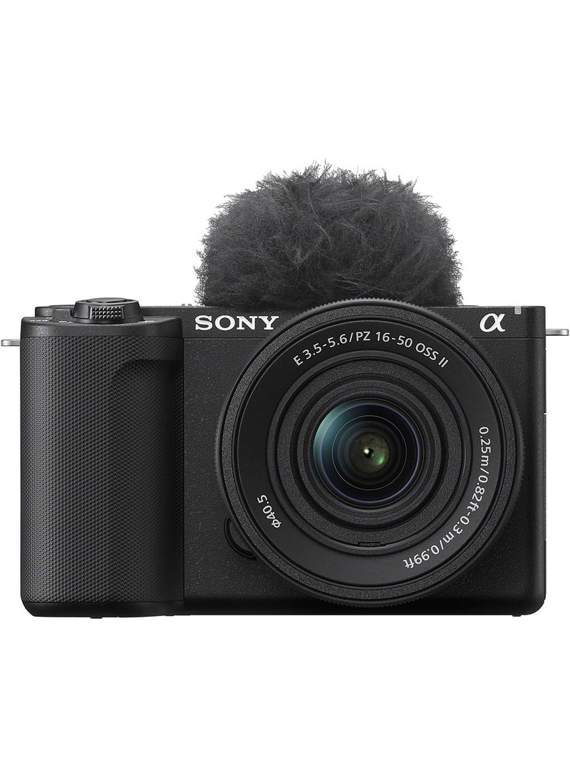 Sony Alpha ZV-E10 II Kit, Body + Lens, APS-C interchangeable-lens vlog camera, With 16-50 mm Lens, 26.0 MP, Exmor CMOS Sensor, Black, UAE Model - Image 2