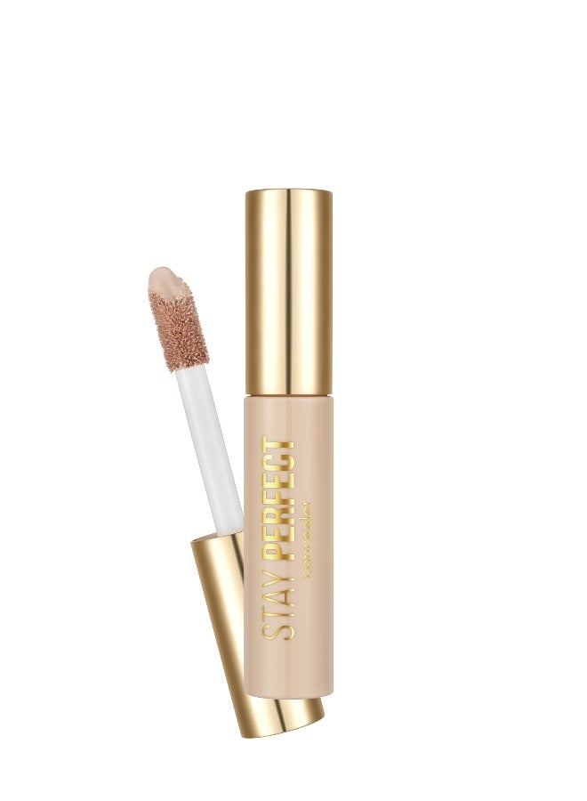flormar Stay Perfect Concealer – 007 Light Beige – Buildable, Long-Wear, Matte Finish, High Pigment, Blendable Light Beige - Image 1