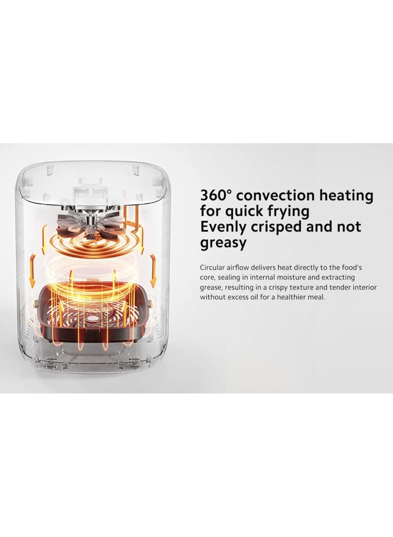 Xiaomi - Smart Air Fryer 4.5L | Air Frying, Grilling, Baking, Defrosting, Fermentation | 40–200°C Wide-Range Temperature Range |360° Convection Heating | Flip-Free Cooking | App Control | White 4.5 L 1500 W MAF14 | BHR8235GB White - Image 1