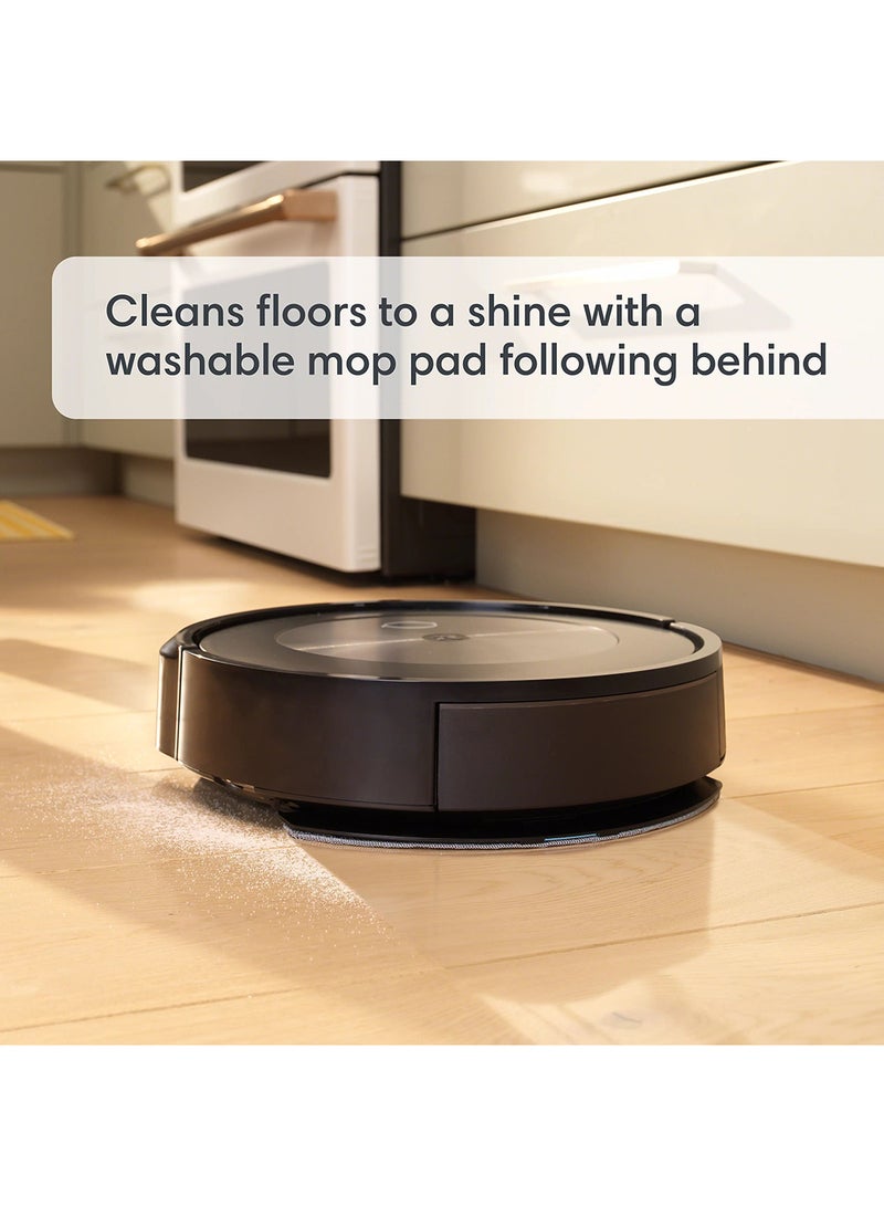 Roomba Combo j5+ Wifi Connected Robot Vacuum & Mop - Automatically Vacuums And Mops Without Needing To Avoid Carpets, Identifies & Avoids Obstacles, Smart Mapping, Alexa, Ideal For Pets 360 ml 700 W j557840 Black - pnsku/N70099756V/45/_/1731506801/1d680086-6edc-4012-9136-2fc0da62bf62