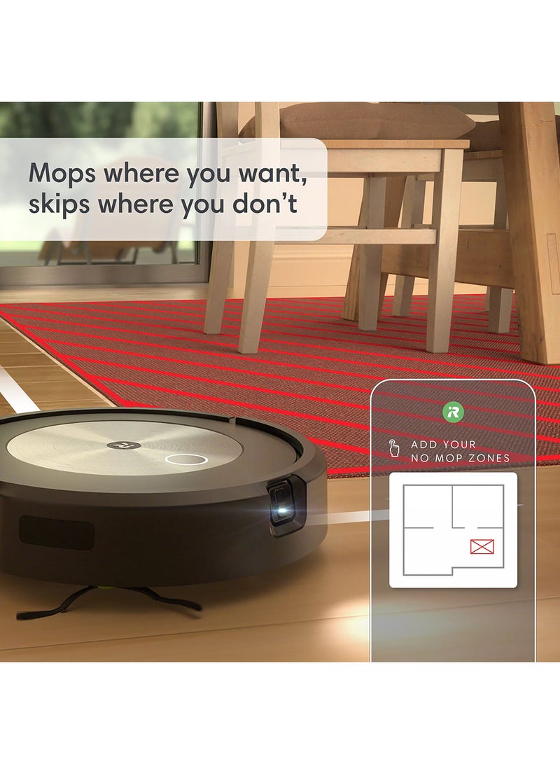 iRobot - Roomba Combo j5+ Wifi Connected Robot Vacuum & Mop - Automatically Vacuums And Mops Without Needing To Avoid Carpets, Identifies & Avoids Obstacles, Smart Mapping, Alexa, Ideal For Pets 360 ml 700 W j557840 Black - Image 1