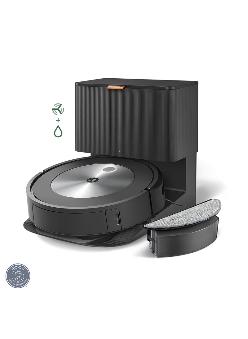 iRobot - Roomba Combo j5+ Wifi Connected Robot Vacuum & Mop - Automatically Vacuums And Mops Without Needing To Avoid Carpets, Identifies & Avoids Obstacles, Smart Mapping, Alexa, Ideal For Pets 360 ml 700 W j557840 Black - Image 1