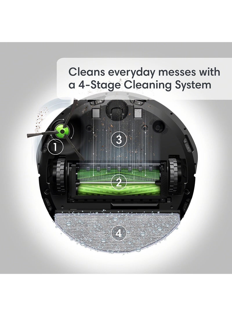 iRobot - Roomba Combo j5+ Wifi Connected Robot Vacuum & Mop - Automatically Vacuums And Mops Without Needing To Avoid Carpets, Identifies & Avoids Obstacles, Smart Mapping, Alexa, Ideal For Pets 360 ml 700 W j557840 Black - Image 1