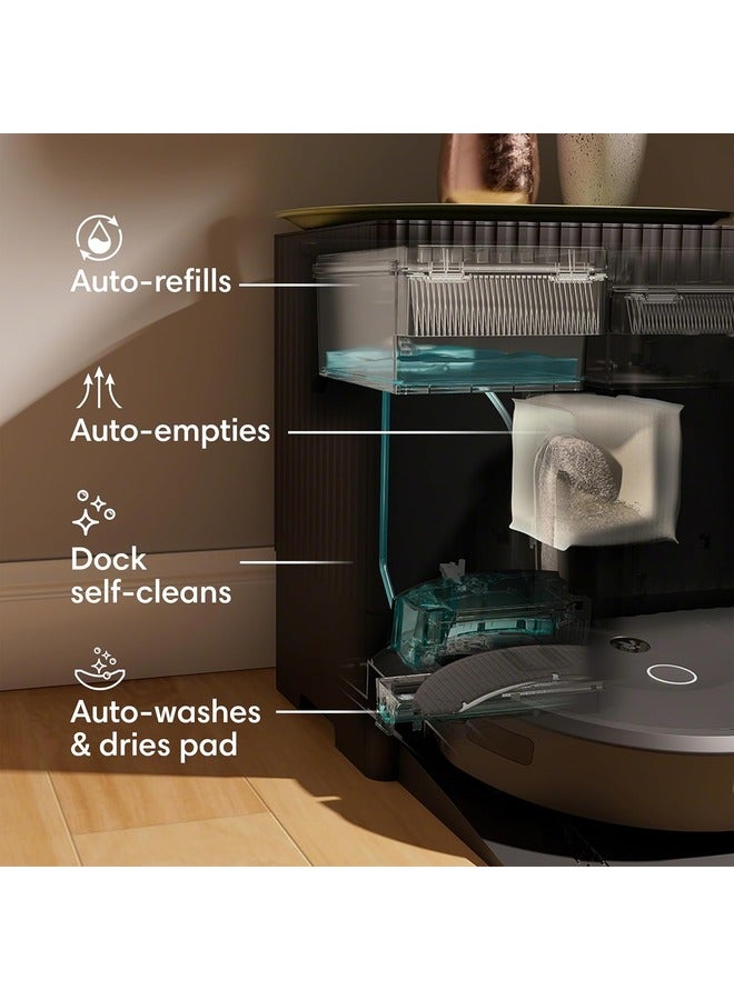 Roomba Combo Max 10  Wifi Connected Robot Vacuum & Mop - Automatically Vacuums And Mops With Double Scrub And Auto Wash Dock 313 ml 700 W X085840 Black - pnsku/N70099757V/45/_/1732098868/360cddfd-4540-4268-ae22-3b7bdc570bfc