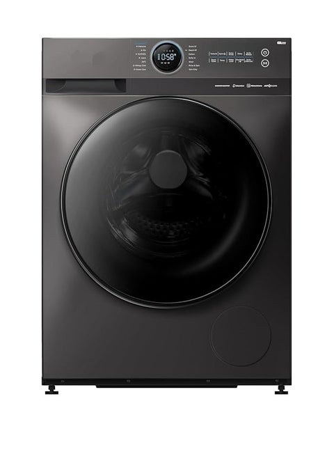 Front Load Automatic Washing Machine 9 KG 1400 RPM Inverter motor steam function 15 Washing programs Auto Clean Turbo Add Garment MF200W90B/TT MF200W90B/TT Titanium Grey
