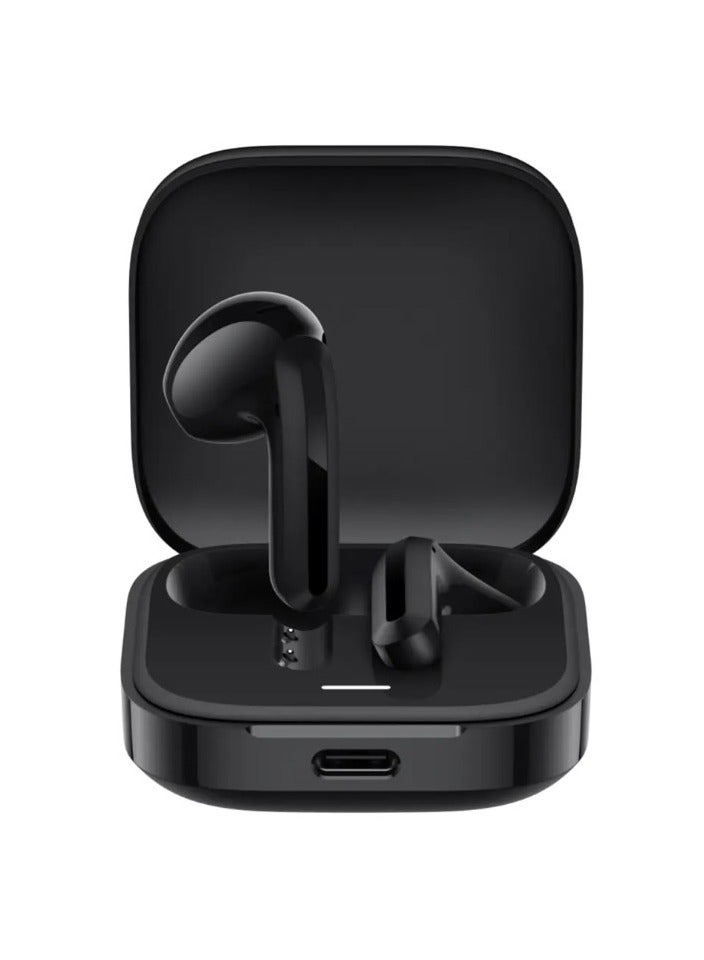 Xiaomi - Redmi Buds 6 Active | Wind Noice Cancellation for Calls | 2-Mic Reduction for Calls | Up to 30 Hrs Long Battery with Charging Case Black - Image 1