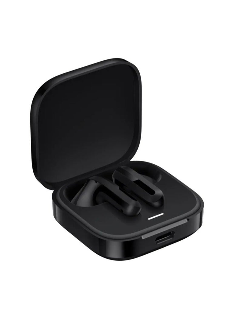 Xiaomi - Redmi Buds 6 Active | Wind Noice Cancellation for Calls | 2-Mic Reduction for Calls | Up to 30 Hrs Long Battery with Charging Case Black - Image 1