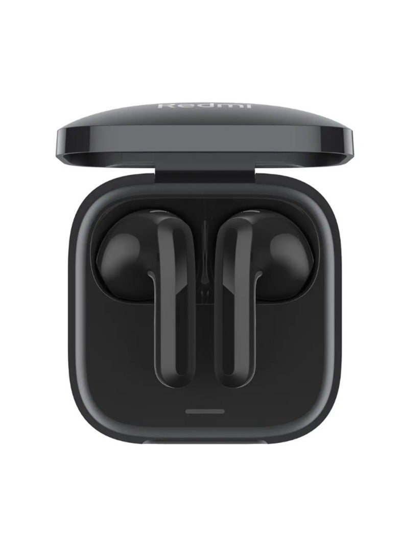 Xiaomi - Redmi Buds 6 Active | Wind Noice Cancellation for Calls | 2-Mic Reduction for Calls | Up to 30 Hrs Long Battery with Charging Case Black - Image 1