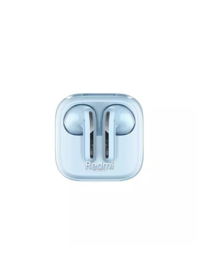 Xiaomi - Xiaomi Redmi Buds 6 Active AI Wireless Earphones, Noise-Canceling Calls, Bluetooth 5.4, Low Latency, Deep Bass, Google Fast Pair, Fast Charging, USB Type-C, Up to 30 hours Battery Life with Charging Case, Lightweight Blue - Image 1
