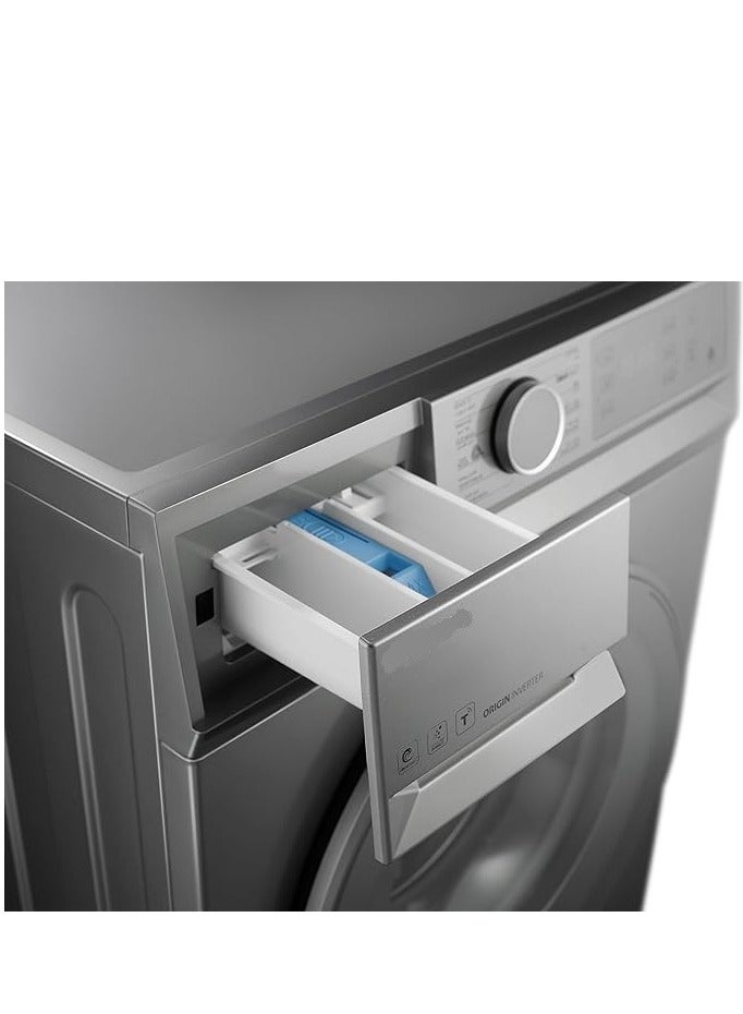 Toshiba - Frontload Washing Machine 8 KG silver LED Screen Inverter Motor Steam Wash Wifi Control TW-BL90A4EG(SS) TW-BL90A4EG(SS) Silver - Image 1