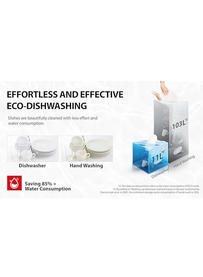 Toshiba Dishwasher 13 person 6 Programs Half Load Self-Cleaning Flexible Rack System Digital Stainless Steel DW-13F8AF(SS)-EG 11 L DW-13F8AF(SS)-EG Stainless Steel - Image 5