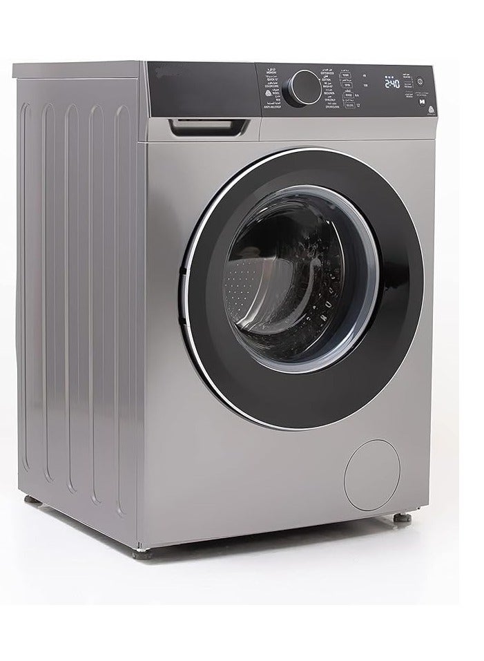 Toshiba Front Load washing Machine 8 Kg silver Inverter Motor Quick Wash 12 min TW-BJ90M4EG(SK) TW-BJ90M4EG(SK) Silver - Image 1