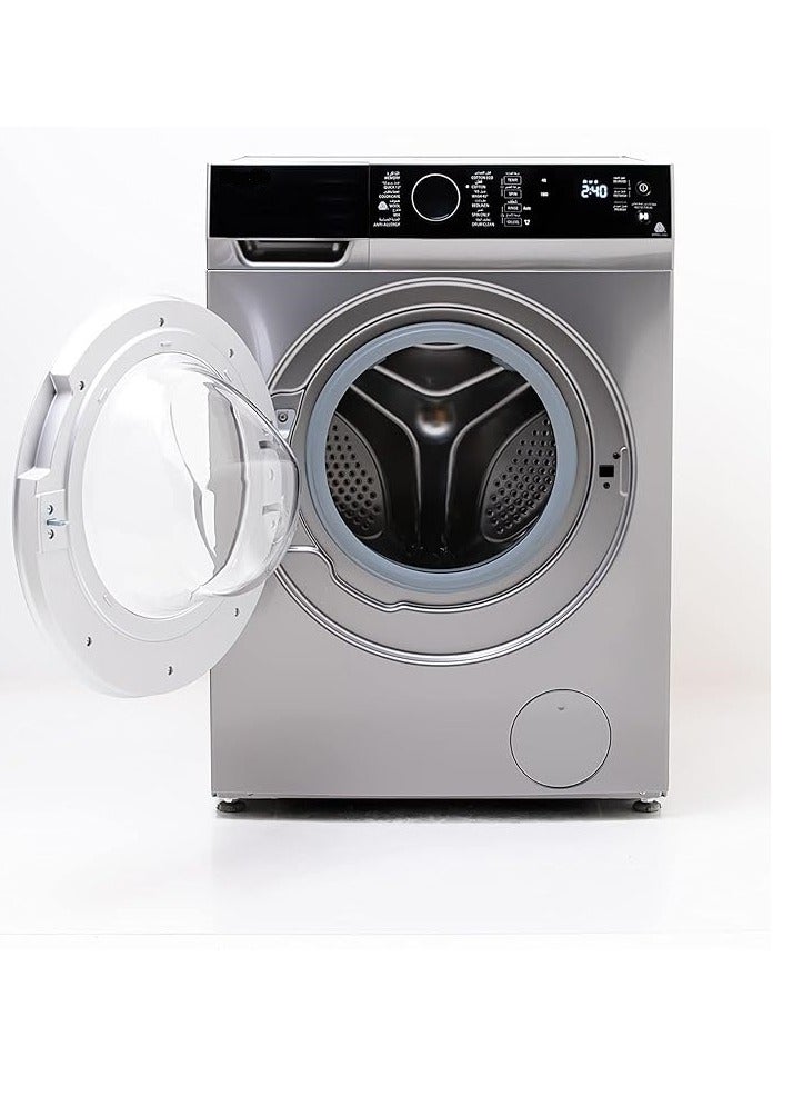 Toshiba Front Load washing Machine 8 Kg silver Inverter Motor Quick Wash 12 min TW-BJ90M4EG(SK) TW-BJ90M4EG(SK) Silver - Image 2