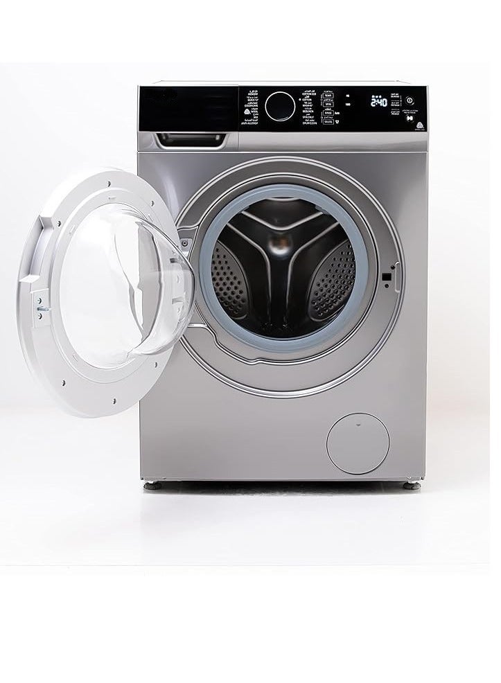 Front Load washing Machine 9 Kg silver Inverter Motor Quick Wash 12 min TW-BJ100M4EG(SK) TW-BJ100M4EG(SK) Silver
