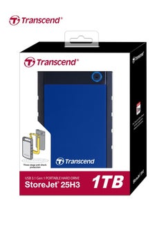 Transcend Rugged External Hard Drive USB 3.1 Gen 1 StoreJet 25H3B | TS1TSJ25H3B |  Blue 1 TB  - Image 2