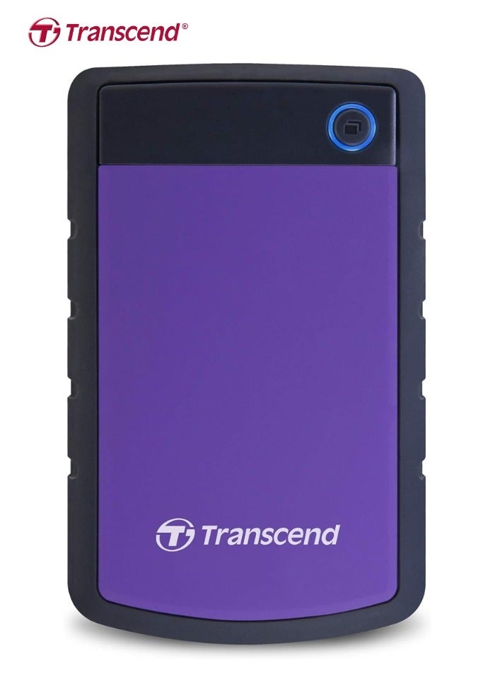 Transcend - Rugged External Hard Drive USB 3.1 Gen 1 StoreJet 25H3P | TS1TSJ25H3P |  Purple 1 TB - Image 1