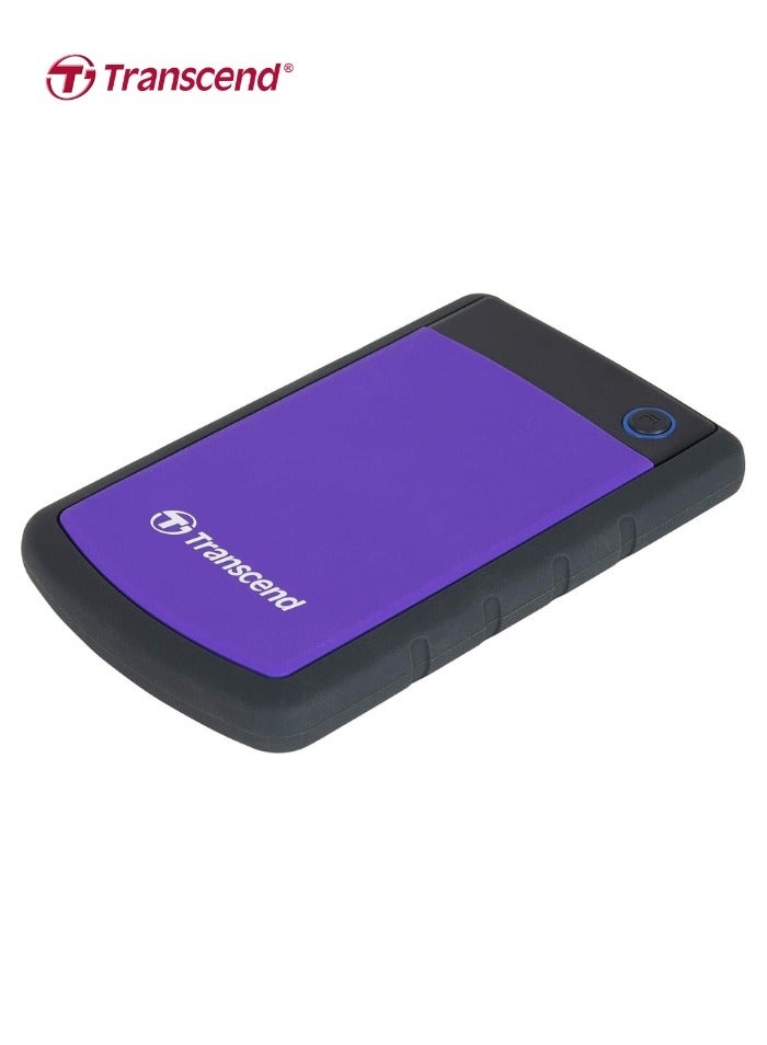 Transcend - Rugged External Hard Drive USB 3.1 Gen 1 StoreJet 25H3P | TS1TSJ25H3P |  Purple 1 TB - Image 1