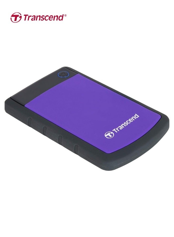 Transcend - Rugged External Hard Drive USB 3.1 Gen 1 StoreJet 25H3P | TS1TSJ25H3P |  Purple 1 TB - Image 1