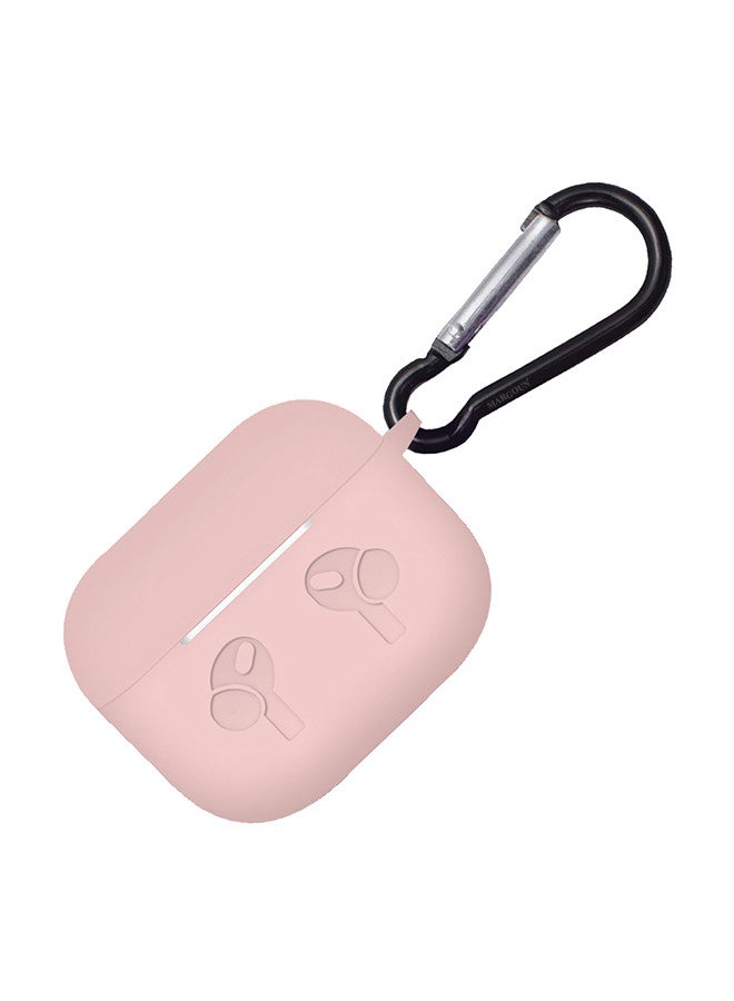 MARGOUN (For Airpods 3) Soft Silicone Skin Case Cover with Keychain for AirPods 3rd Generation Charging Case Cover,Ultrathin Thick Protective Case Pink  - Image 3