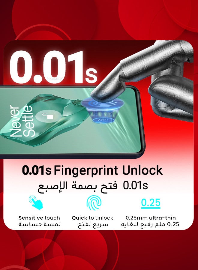 MARGOUN (for OnePlus 12) Screen Protector Tempered Glass Anti-Scratch 3D Screen Protector Case Friendly HD Clear Protective Film Clear - Image 5