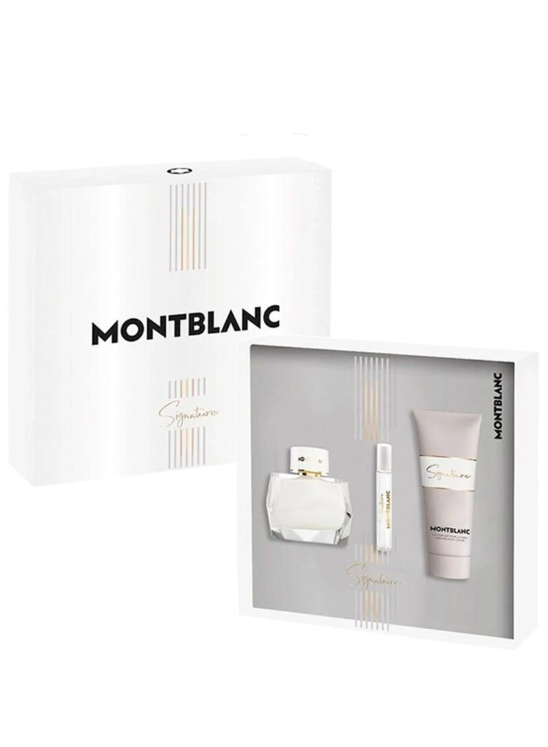 MONTBLANC - Signature L Edp 90ml 3Pcs Set 100 & 90 & 7.5ml - Image 1