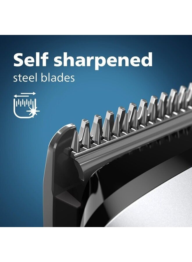 فيليبس سلسلة فيليبس 13 في 1 متعددة الغرف 7000 | ماكينة تشذيب مثالية للرجال | تقنية القطع المزدوج | ماكينة تشذيب اللحية الدقيقة | ماكينة تشذيب الشعر | ماكينة العناية بالجسم | ماكينة تشذيب شعر الأذن والأنف | شفرات معدنية ذاتية الشحذ | MG7715 - Image 2