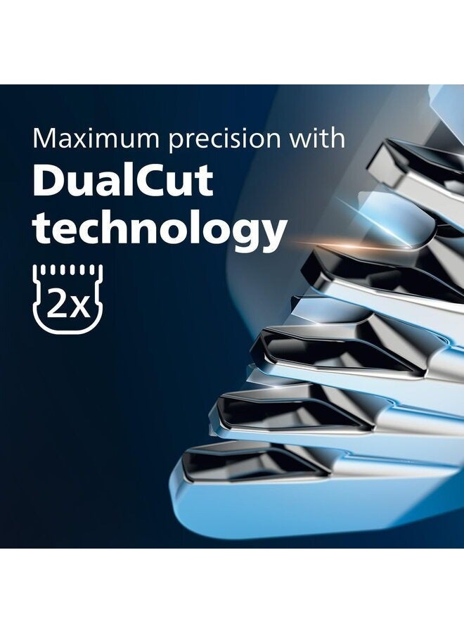 فيليبس سلسلة فيليبس 13 في 1 متعددة الغرف 7000 | ماكينة تشذيب مثالية للرجال | تقنية القطع المزدوج | ماكينة تشذيب اللحية الدقيقة | ماكينة تشذيب الشعر | ماكينة العناية بالجسم | ماكينة تشذيب شعر الأذن والأنف | شفرات معدنية ذاتية الشحذ | MG7715 - Image 5