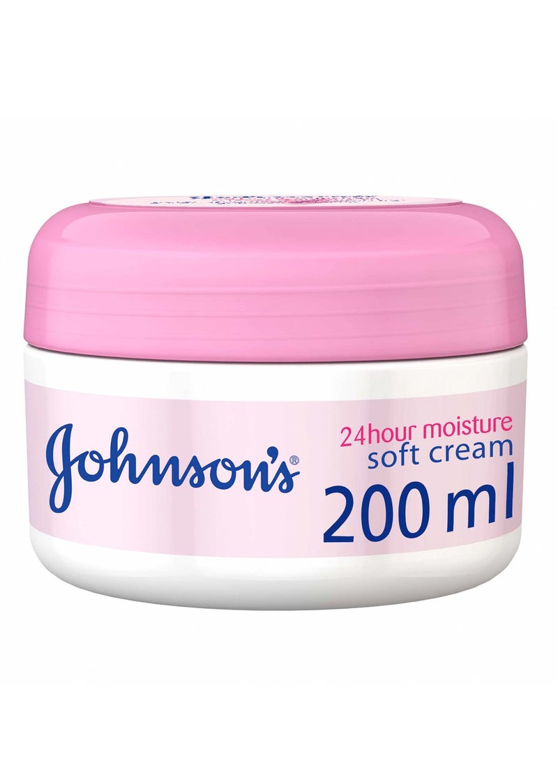 Johnson's Soft Moisturing Body Cream 200ml - Image 1