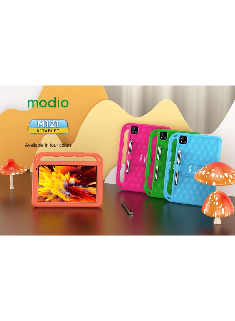 modio M121 Smart Kids Tablet 8 Inch 6GB RAM 128GB 5G - Red  - Image 4