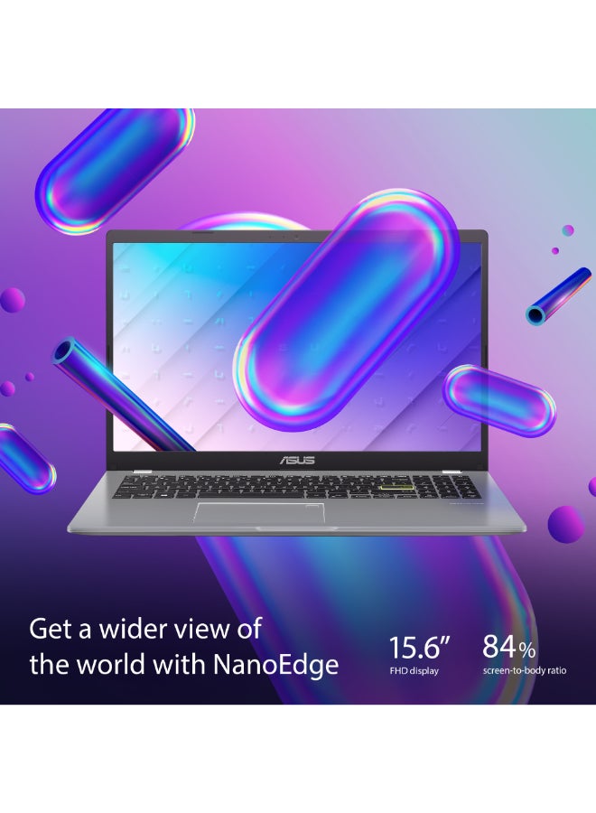 أسوس - كمبيوتر محمول Vivobook Go بشاشة مقاس 15.6 بوصة ومعالج Celeron-N4020 وذاكرة وصول عشوائي سعة 4 جيجابايت ومحرك أقراص SSD سعة 128 جيجابايت وبطاقة رسومات Intel Iris XE ونظام تشغيل Windows 11 - Image 1