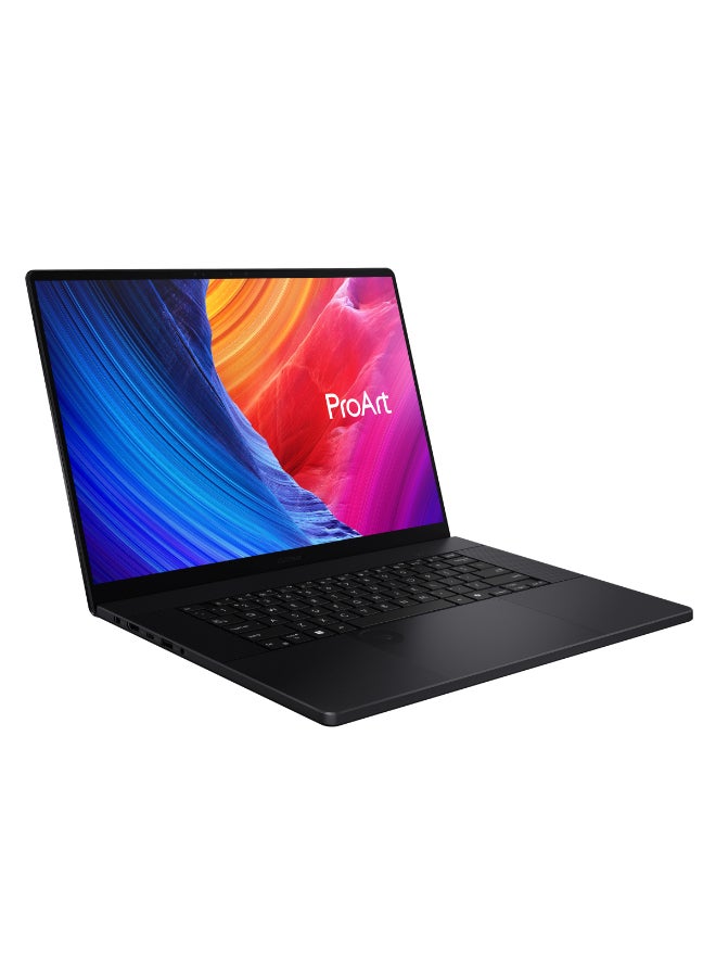 أسوس - كمبيوتر محمول ProArt P16 OLED بشاشة 16 بوصة ومعالج Ryzen AI 9 HX 370 وذاكرة وصول عشوائي 64 جيجابايت ومحرك أقراص SSD سعة 2 تيرابايت وبطاقة رسومات Nvidia GeForce RTX 4070 سعة 12 جيجابايت ونظام تشغيل Windows 11 - Image 1
