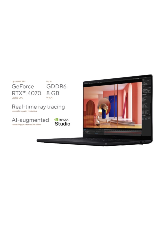 أسوس - كمبيوتر محمول ProArt P16 OLED بشاشة 16 بوصة ومعالج Ryzen AI 9 HX 370 وذاكرة وصول عشوائي 64 جيجابايت ومحرك أقراص SSD سعة 2 تيرابايت وبطاقة رسومات Nvidia GeForce RTX 4070 سعة 12 جيجابايت ونظام تشغيل Windows 11 - Image 1