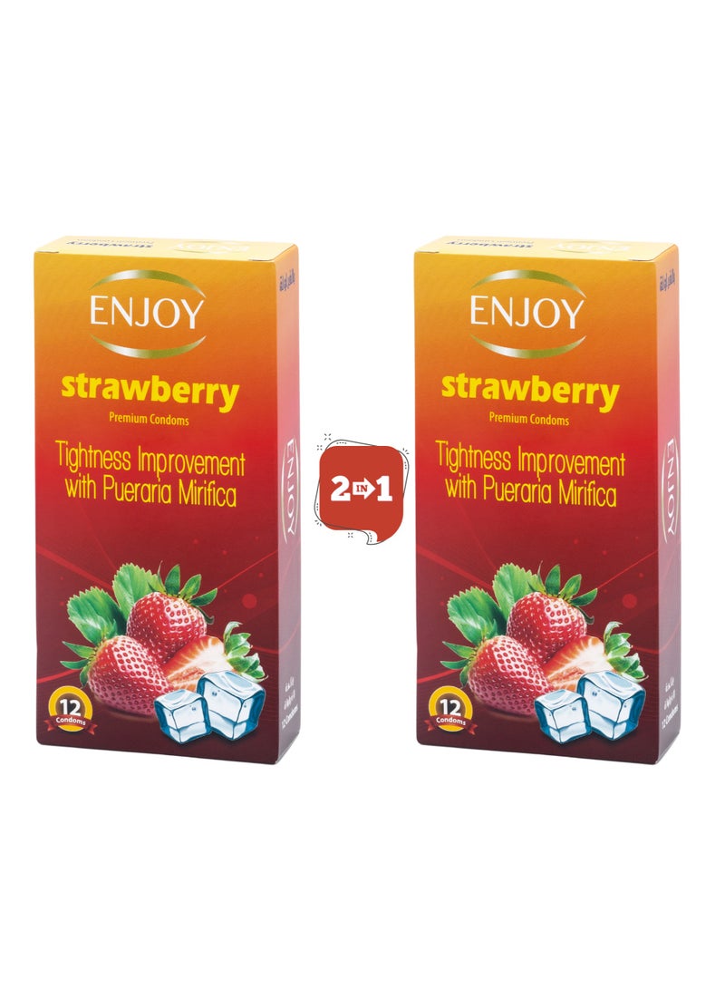 Strawberry Premium Condoms 24 Pcs - pnsku/N70099942V/45/_/1723444352/5a1d7c44-2a54-4b05-979e-d1b637349e5e