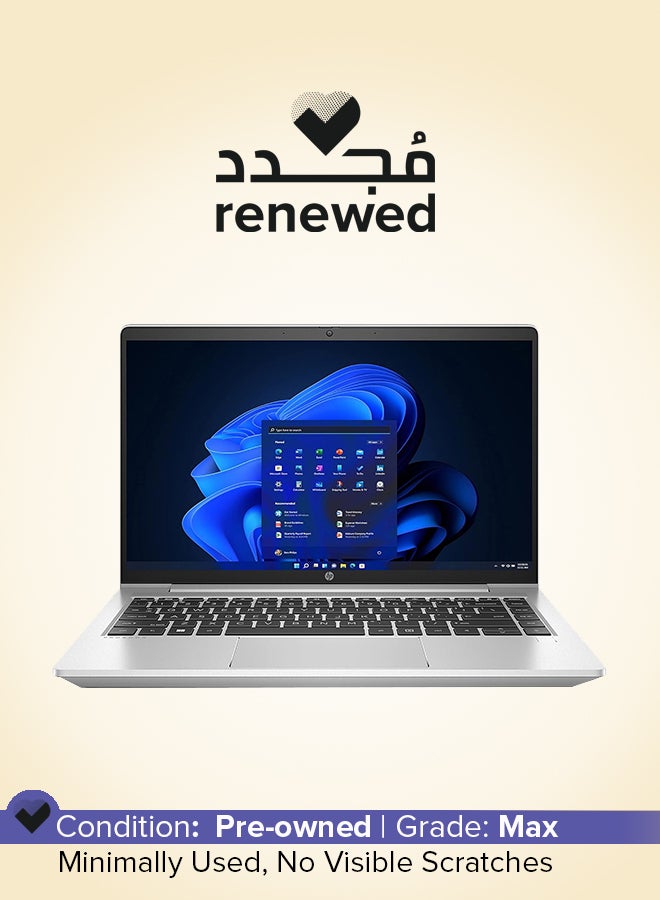 إتش بي تم تجديده - كمبيوتر محمول ProBook 440 G9 بشاشة Full HD مقاس 14 بوصة، ومعالج Intel Core i5-1235U/الجيل الثاني عشر/DecaCore/ذاكرة وصول عشوائي 8 جيجابايت/محرك أقراص SSD سعة 256 جيجابايت/نظام التشغيل Windows 11  - Image 1
