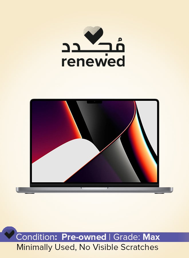 Apple - Renewed - MacBook Pro 2021 With 14-Inch Display,M1 Pro Chip/8‑Core CPU/14‑Core GPU/16GB RAM/512GB SSD/Mac OS X 10.3 Panther English Space Grey - Image 1