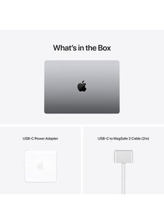 Apple Renewed - MacBook Pro 2021 With 14-Inch Display,M1 Pro Chip/8‑Core CPU/14‑Core GPU/16GB RAM/512GB SSD/Mac OS X 10.3 Panther English Space Grey  - Image 2