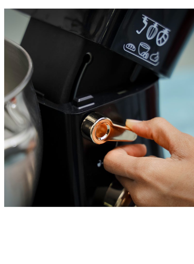 KRYPTON Stand Mixer, Kitchen Machine With 8.5L SS Bowl 1500 W KNSM6337 Black - Image 5